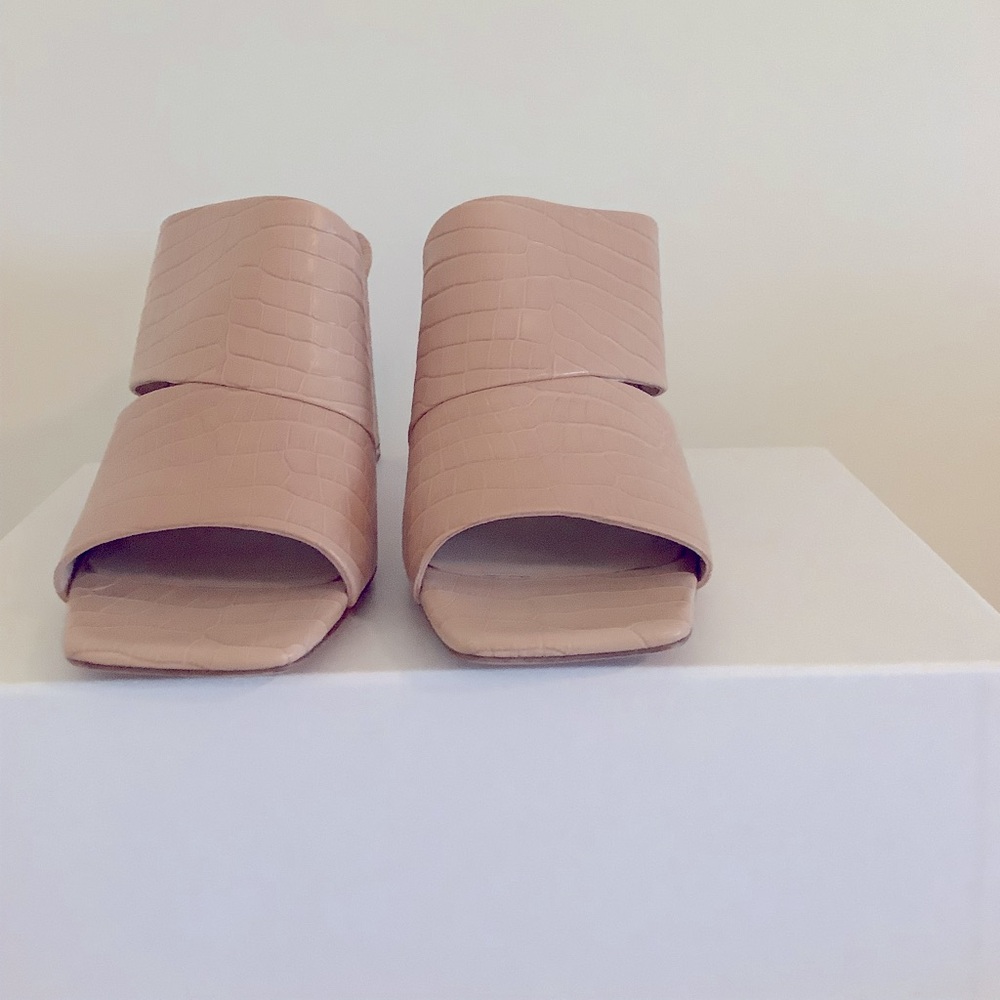 Vince Cream Mules Minimalist Design